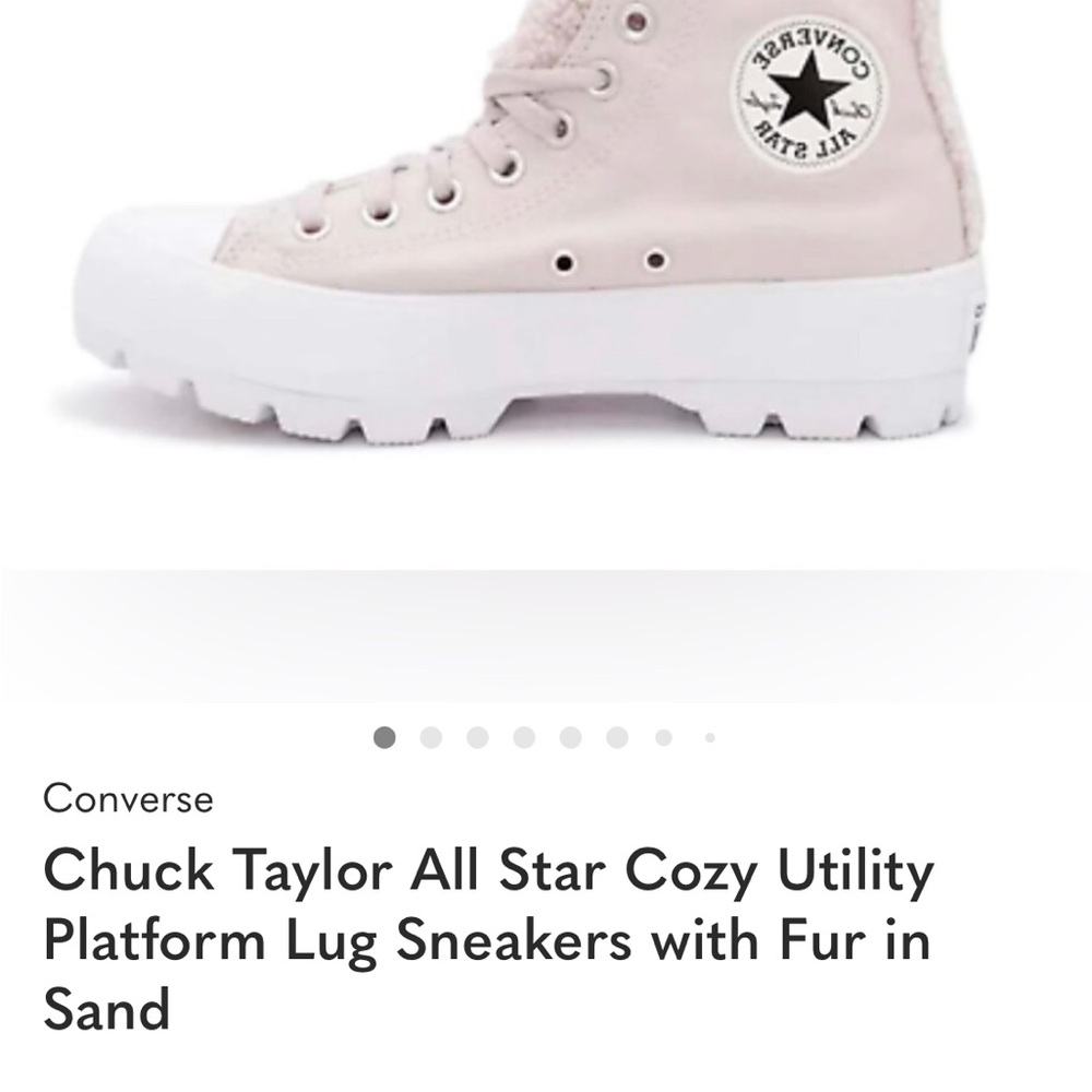 Converse Chuck Taylor Platform Sneakers in Beige and White